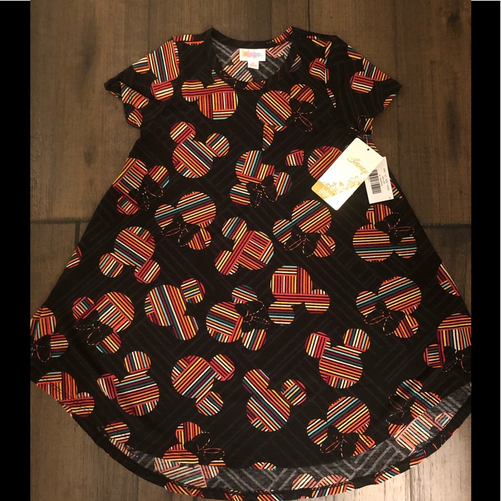 Disney Lularoe Scarlett Girls Dress 6 Minnie